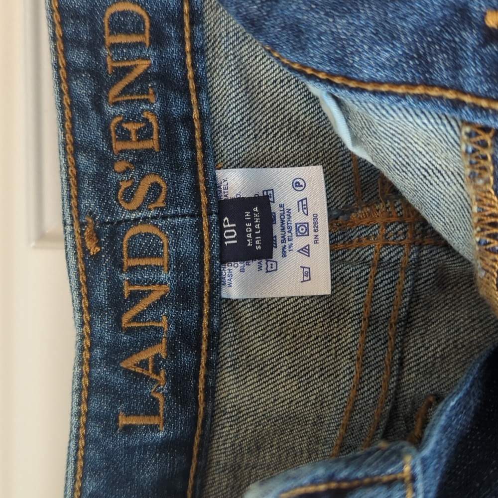 Lands' End Petite Jean Skirt - Picture 2 of 6